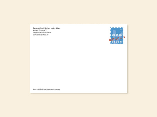 Postkarte Fastenaktion 2025