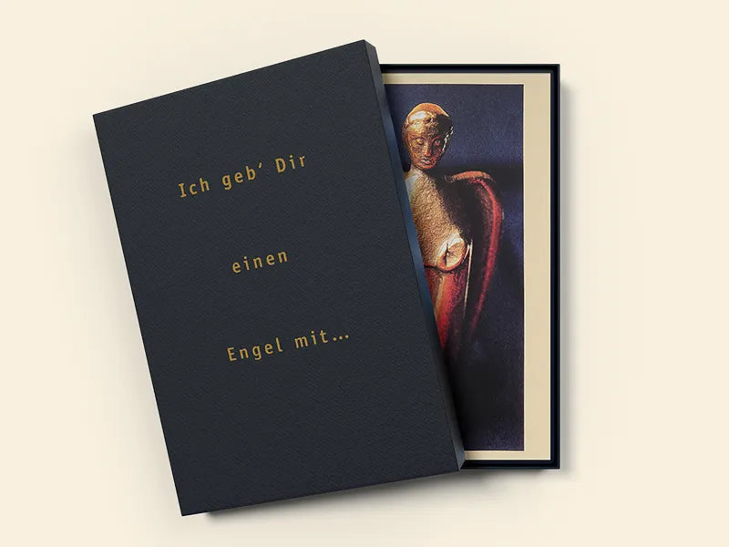 Geschenkkarton für den Bronzeengel