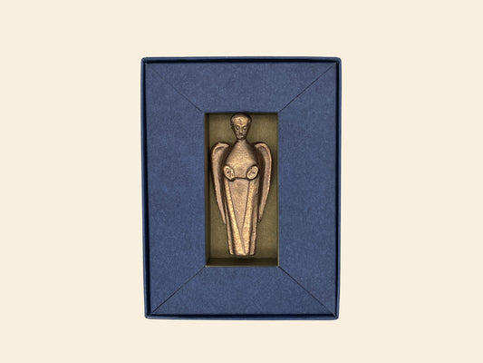 Bronzeengel im Geschenkkarton inkl. Begleitkarte